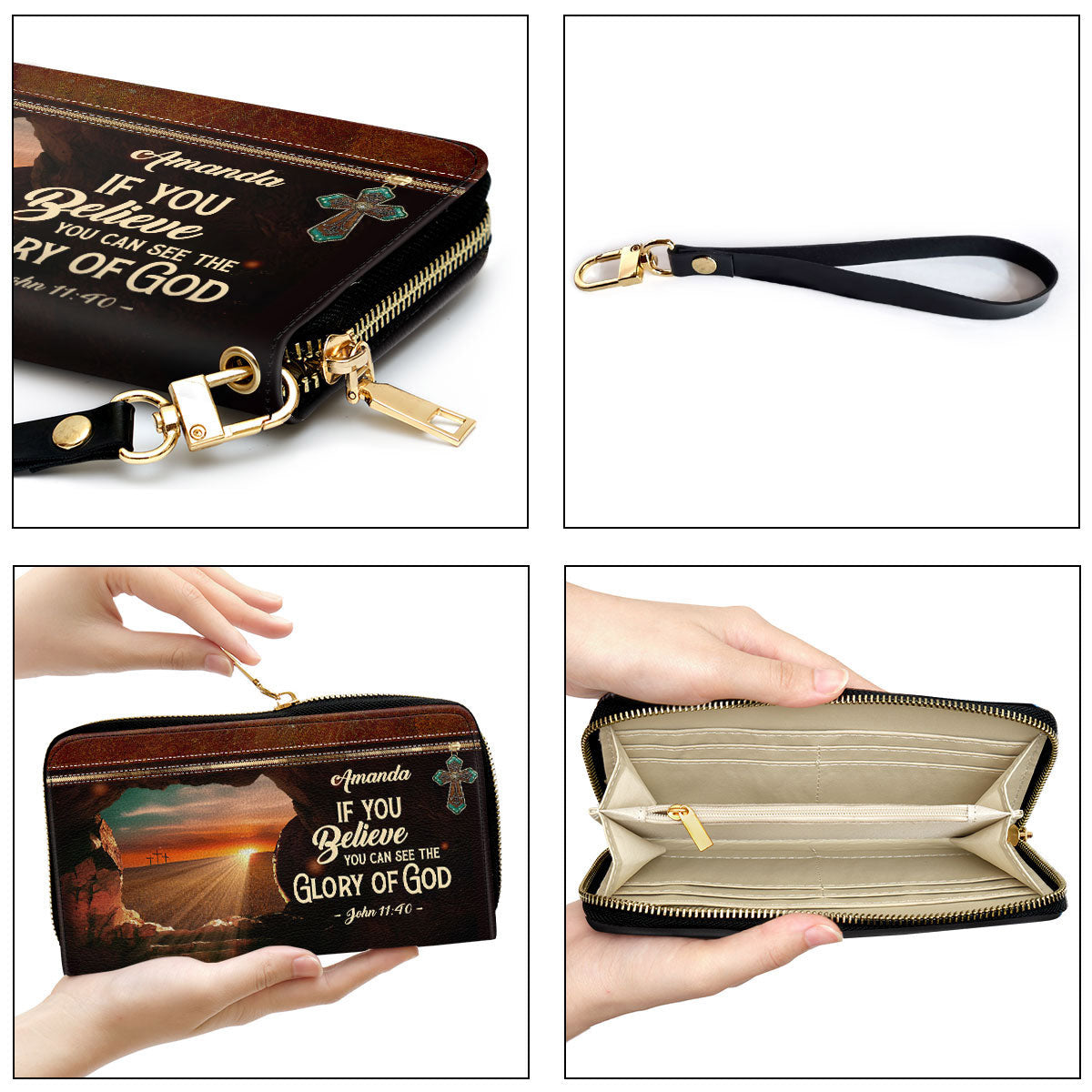 Personalized Clutch Purse - If You Believe You Can See The Glory Of God Clutch Purse - Women Clutch Purse