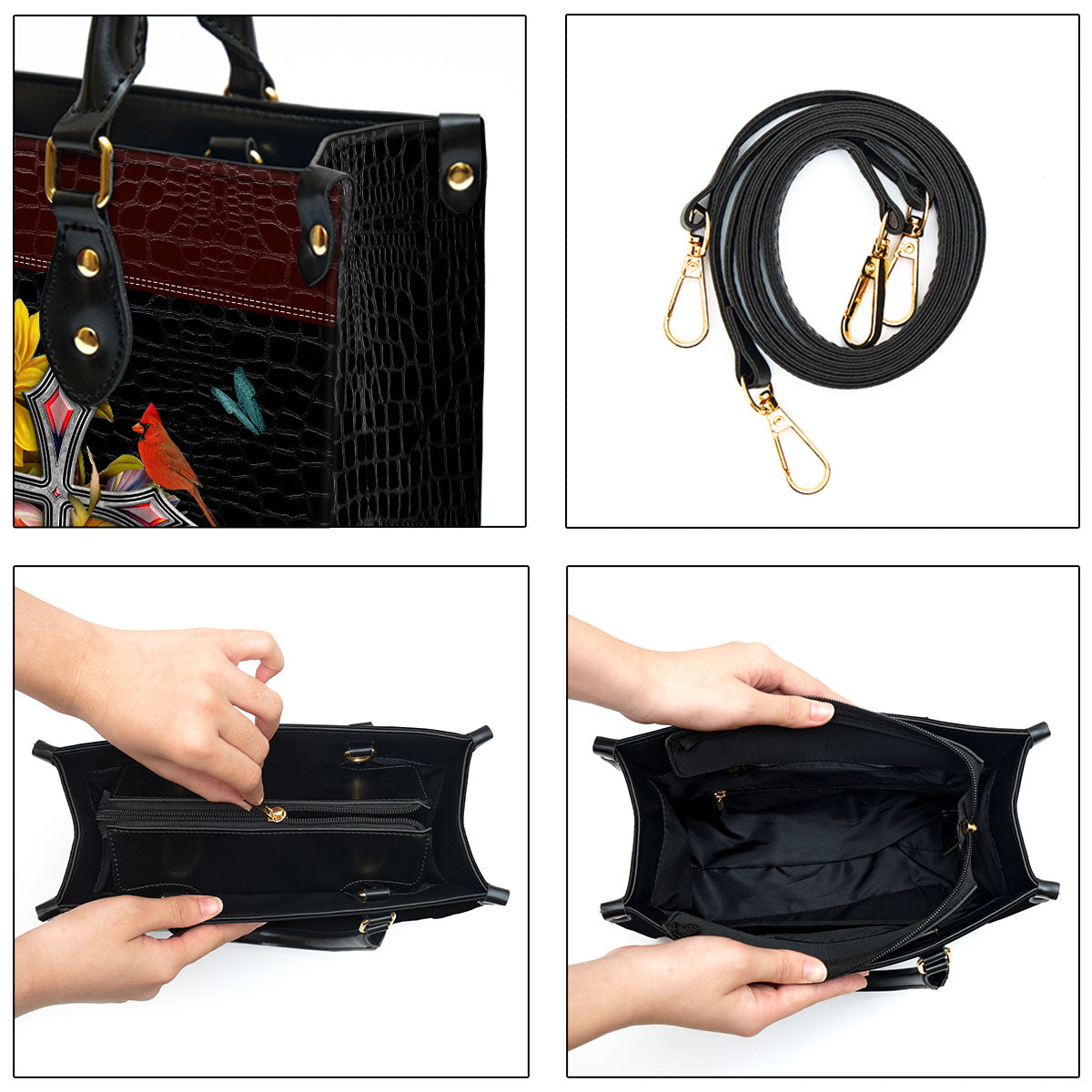Personalized Everyone Who Calls On The Name Of The Lord Will Be Saved Leather Bag - Christian Pu Leather Bags For Women