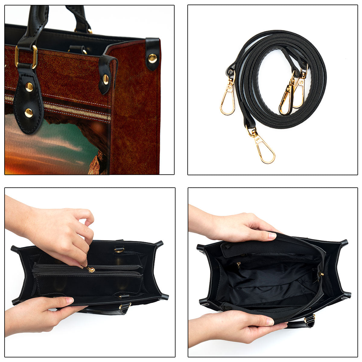 Personalized If You Believe You Can See The Glory Of God Leather Bag - Christian Pu Leather Bags For Women