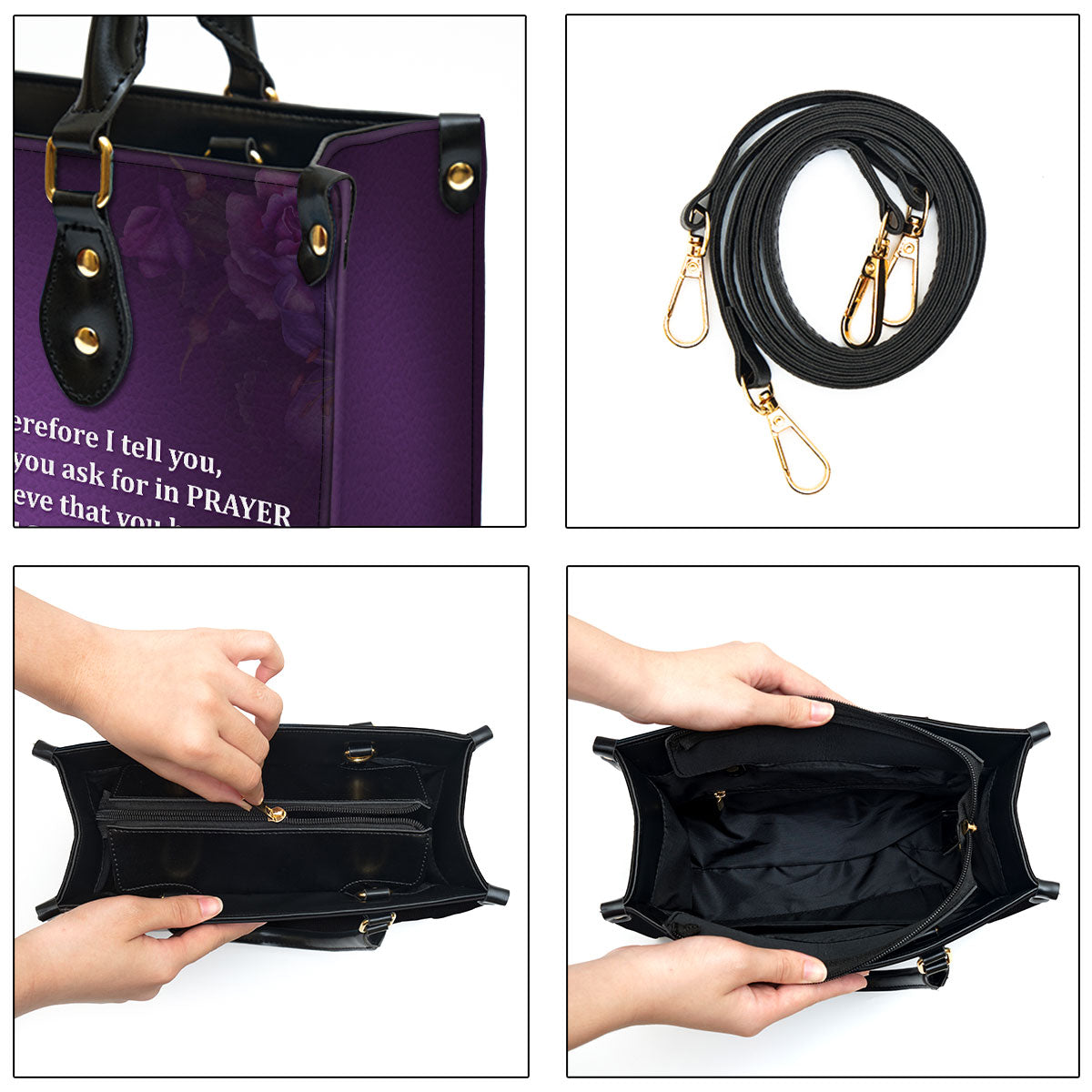 Personalized Leather Bag For Women - Believe That You Have Received It Leather Bag Leather Bag - Christian Gifts for Women