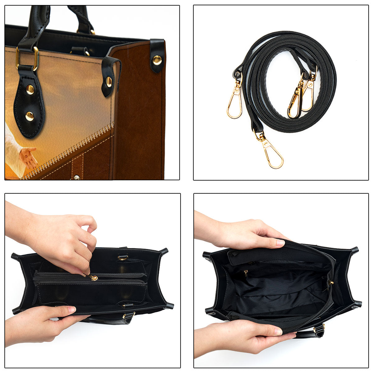 Personalized Leather Bag For Women - I Am The Way And The Truth And The Life Leather Bag Leather Bag - Christian Gifts for Women