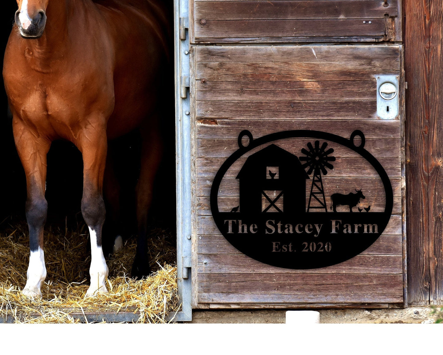 Personalized Metal Farm Signs - Metal Farm Signs - Farmer Gifts - Metal Address Numbers Sign