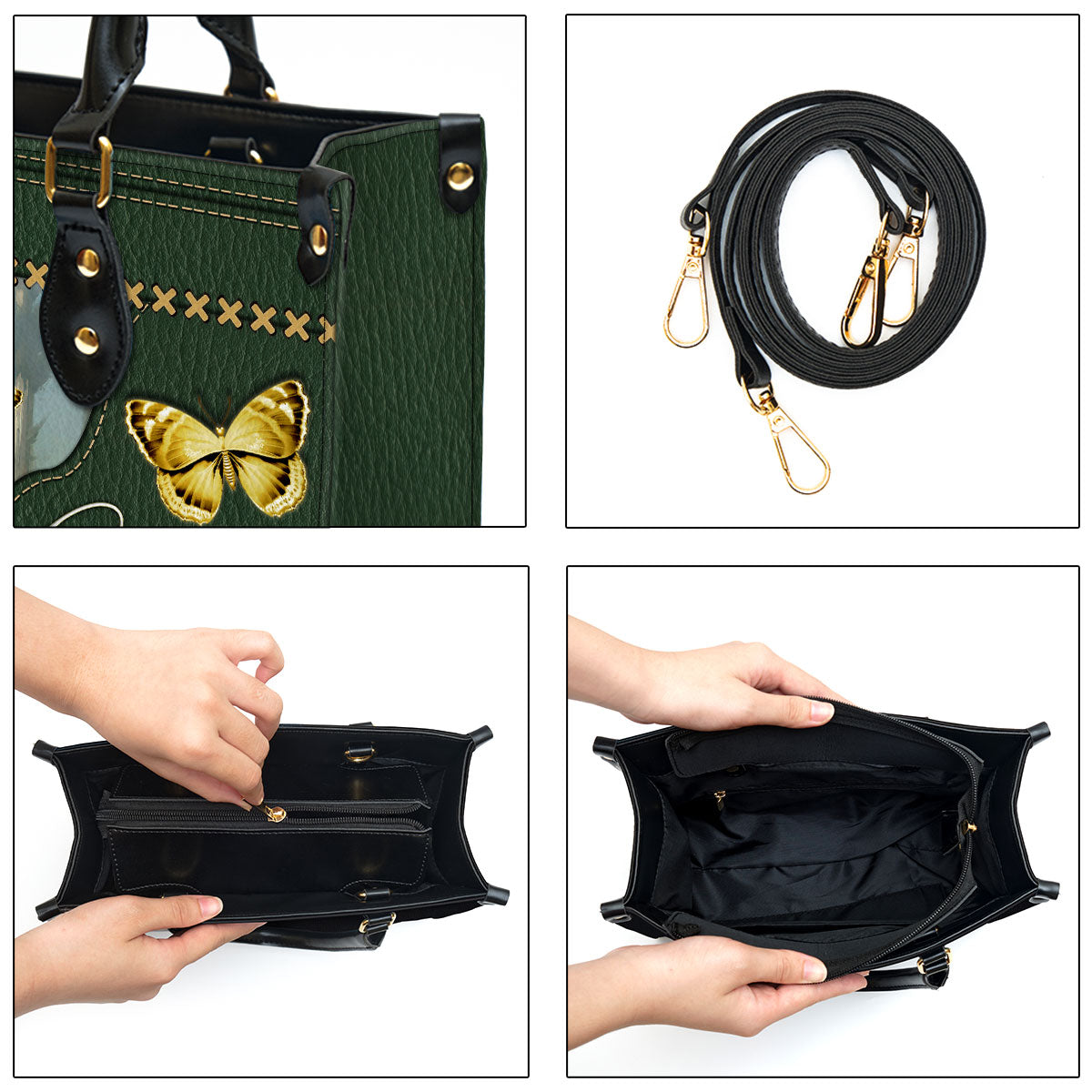 Personalized Unicorn God Is Within Me I Will Not Fall Leather Bag - Christian Pu Leather Bags For Women