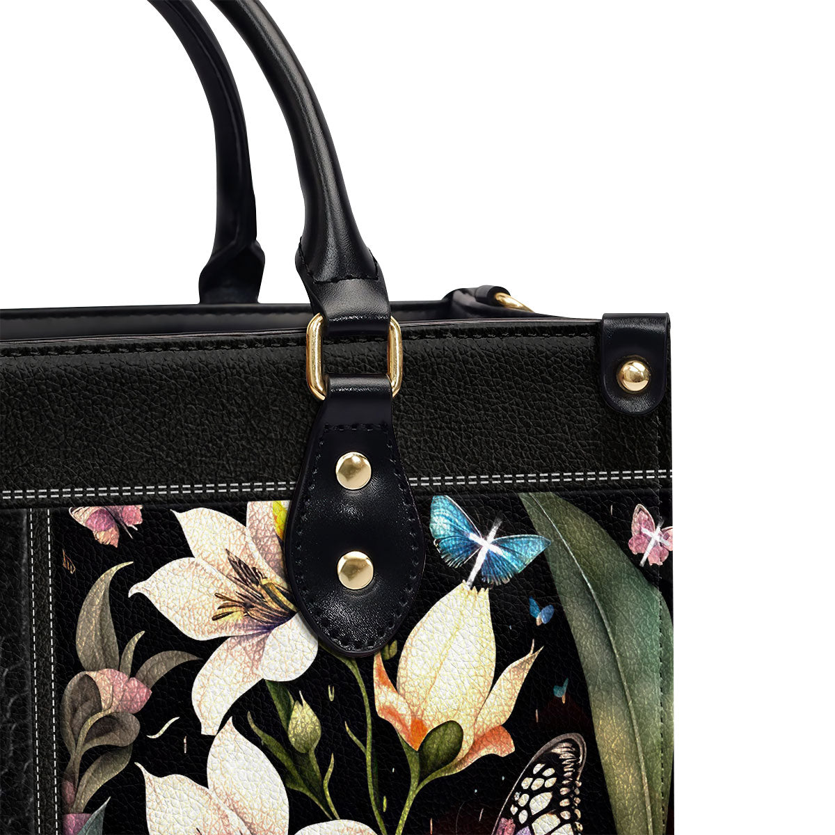 Personalized Zippered Leather Handbag With Handle Religious Gift For Worship Friends I Can't Help But To Praise The Lord