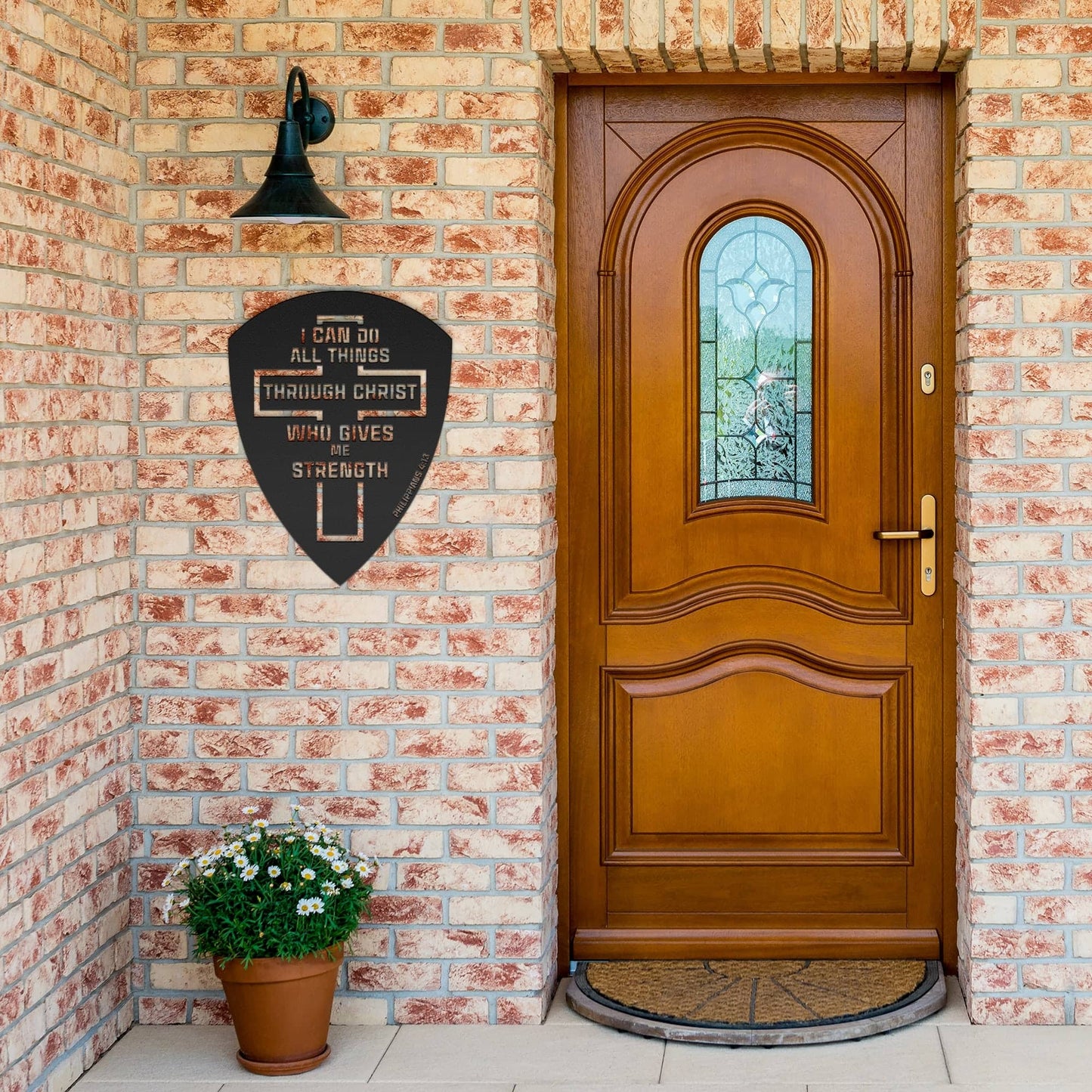 Philippians 413 Metal Sign 2 - Christian Metal Wall Art - Religious Metal Wall Decor