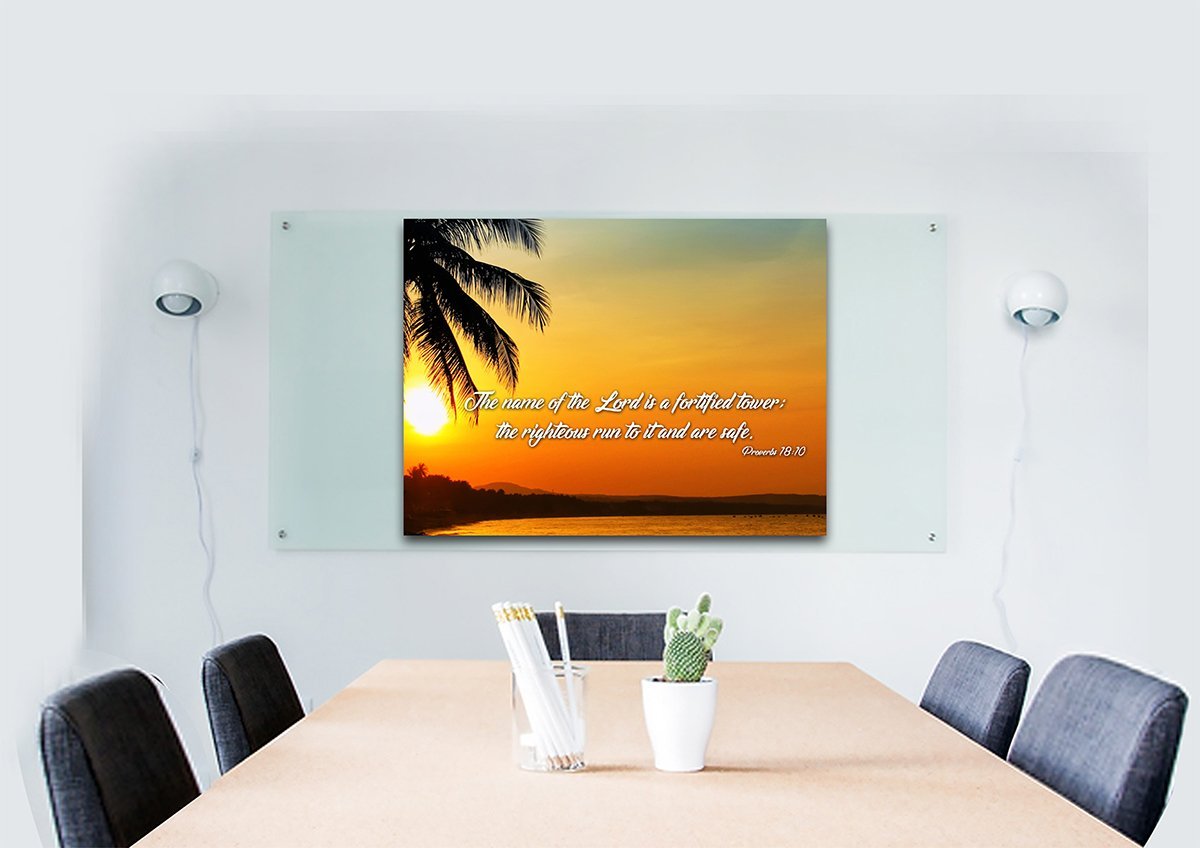 Proverbs 1810 Niv Canvas Wall Art Print S - Christian Canvas Wall Art