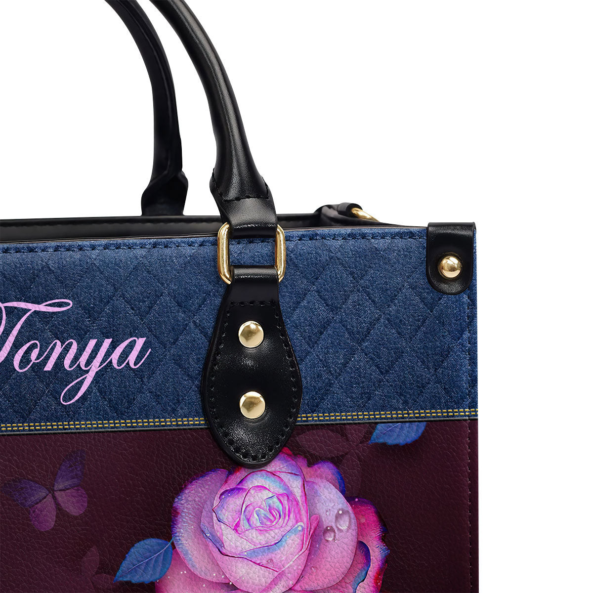 Proverbs 3130 Personalized Leather Handbag With Handle Scripture Meaningful Gifts For Christian Women