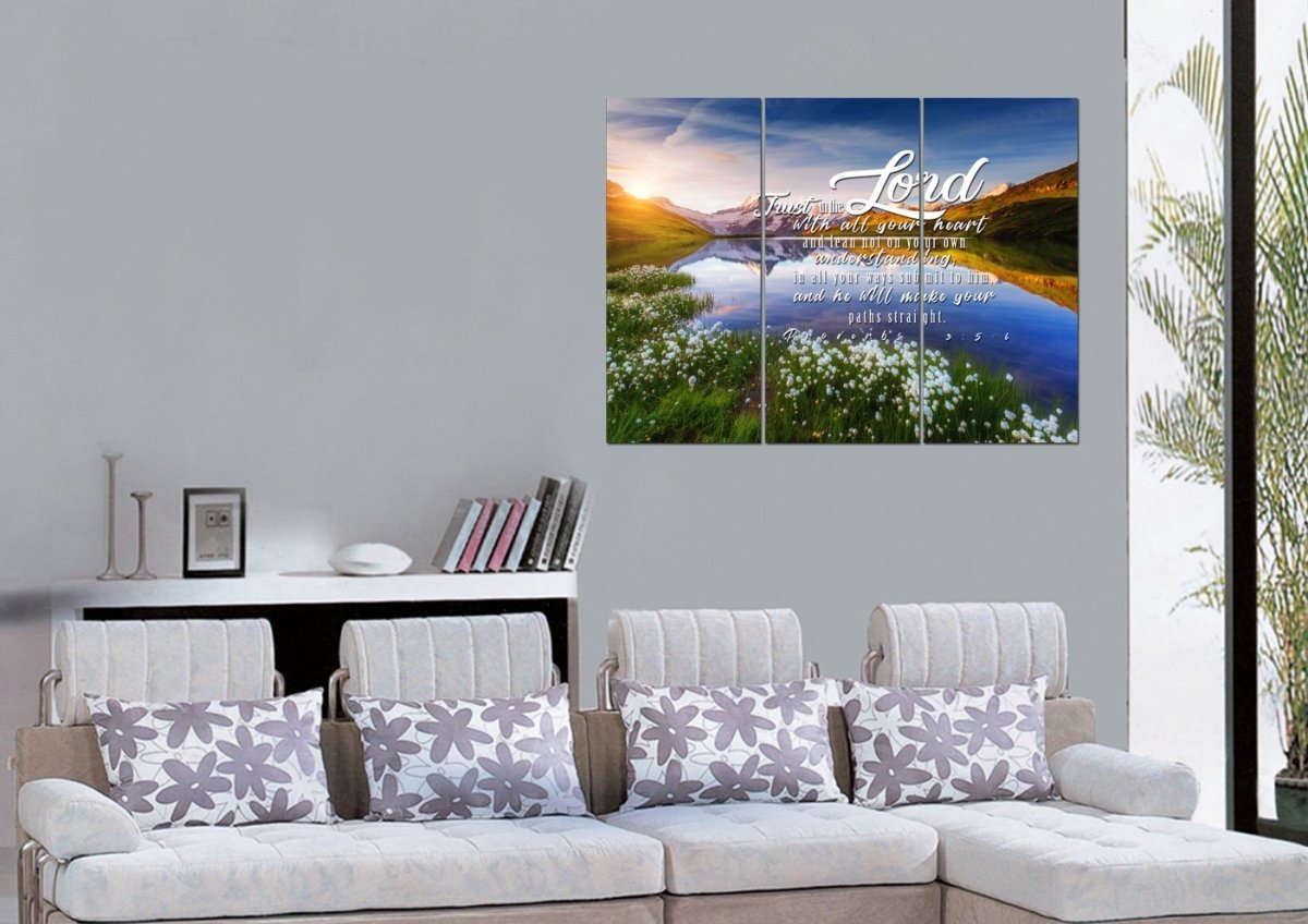 Proverbs 35-6 Niv - Christian Canvas Wall Art