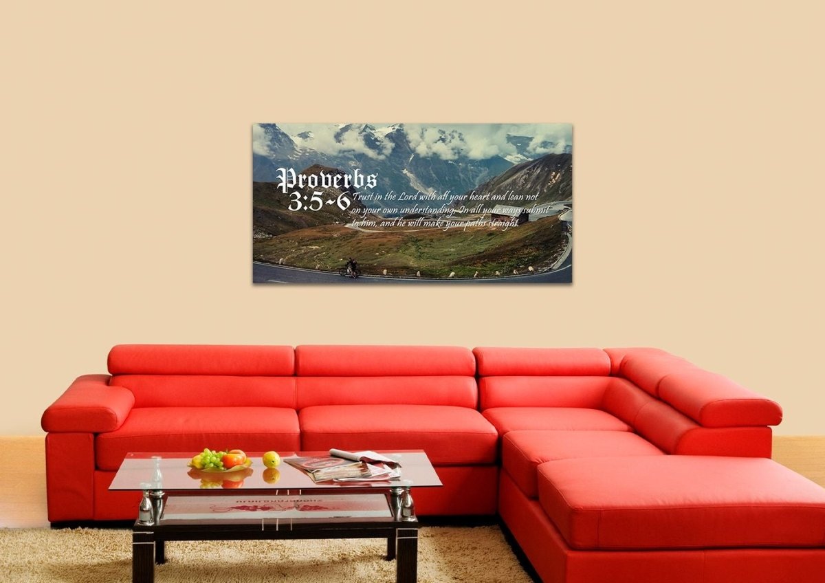 Proverbs 35-6 Niv #52 Bible Verse Canvas Wall Art - Christian Canvas Wall Art