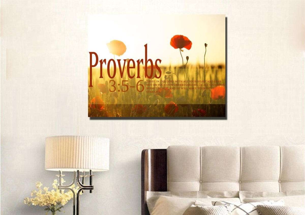 Proverbs 35-6 Niv #53 Bible Verse Canvas Wall Art - Christian Canvas Wall Art