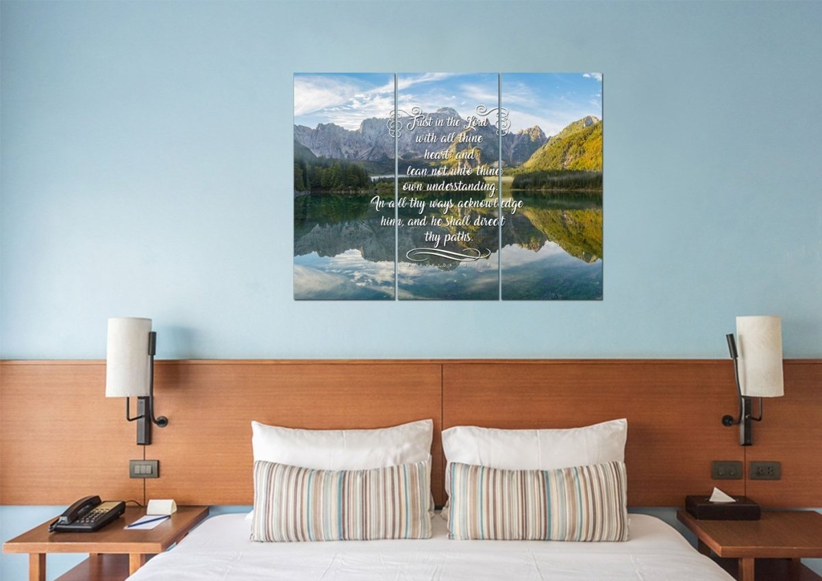 Proverbs 35-6 Niv Bible Verse Canvas Wall Art - Christian Canvas Wall Art