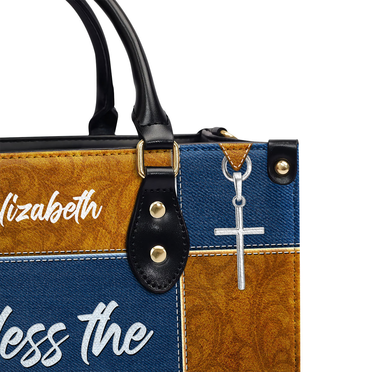Psalm 1031 Bless The Lord O My Soul Personalized Leather Handbag With Handle Christ Gifts For Women Of God