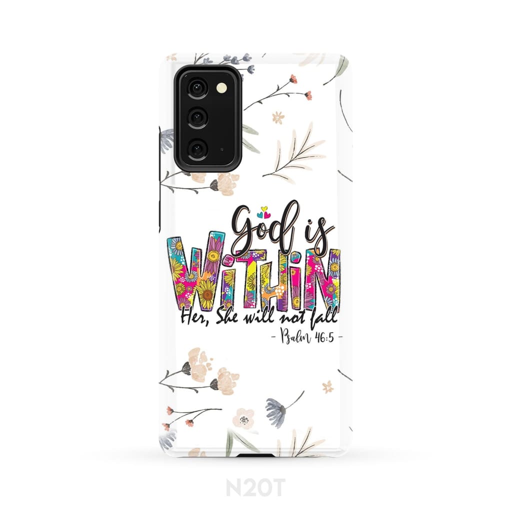 Psalm 465 God Is Within Her She Will Not Fall Christian Phone Case - Inspirational Bible Scripture iPhone Cases