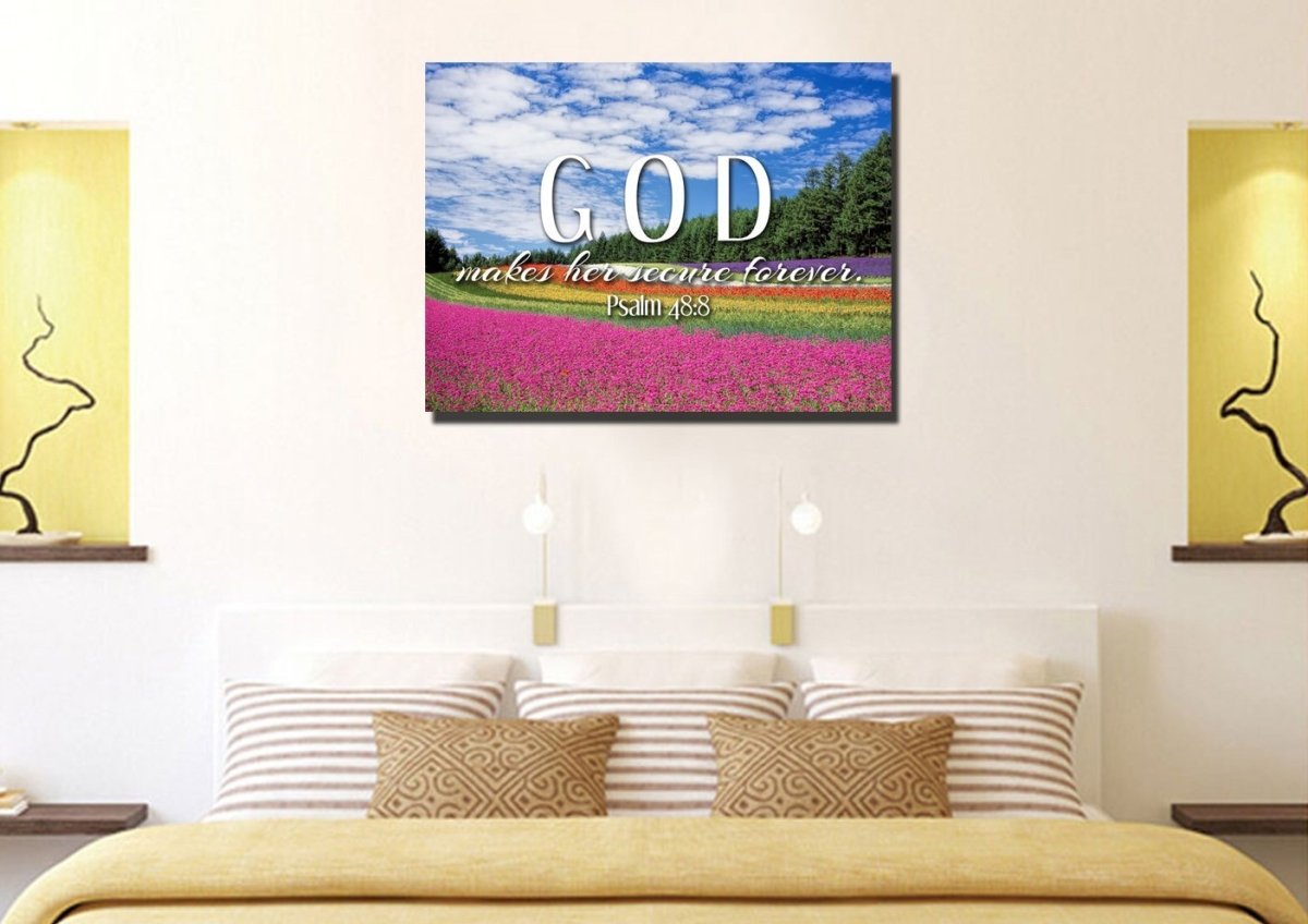 Psalm 488 Canvas Wall Art Print - Christian Canvas Wall Art