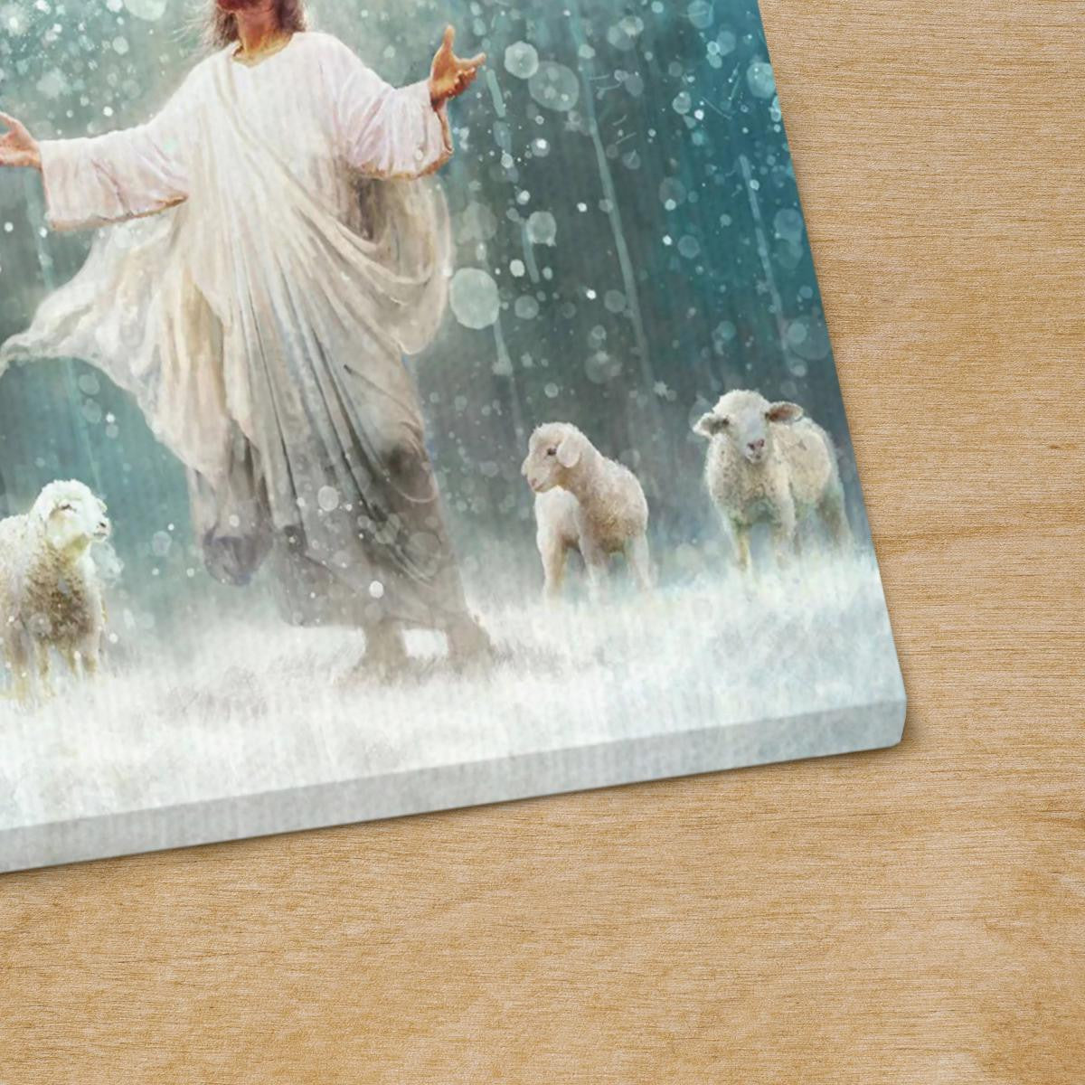 Radiance Jesus And Snow Canvas - Jesus Canvas - Christian Wall Art Poster