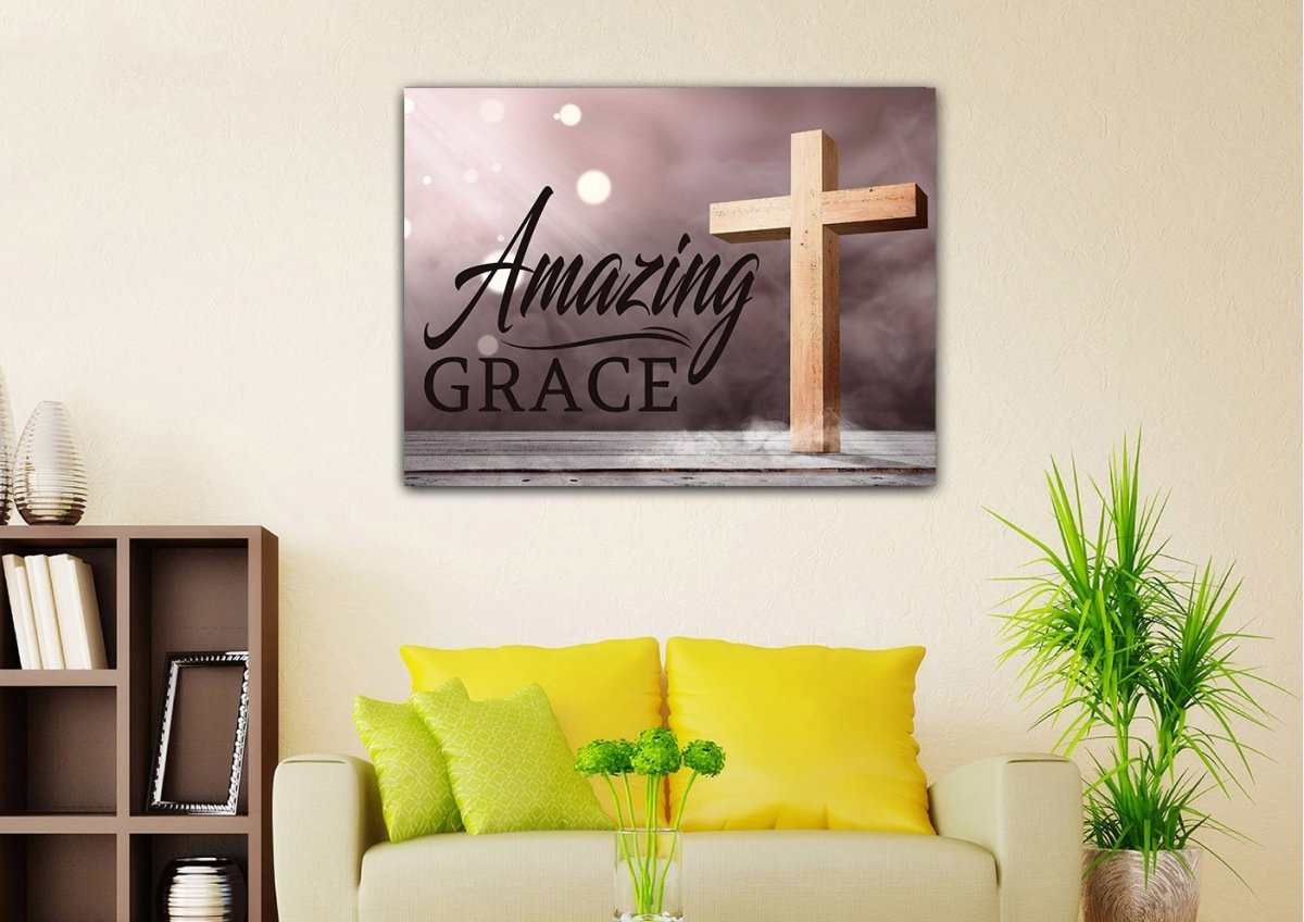 Rays Amazing Grace Wall Art & Decor - Christian Canvas Wall Art