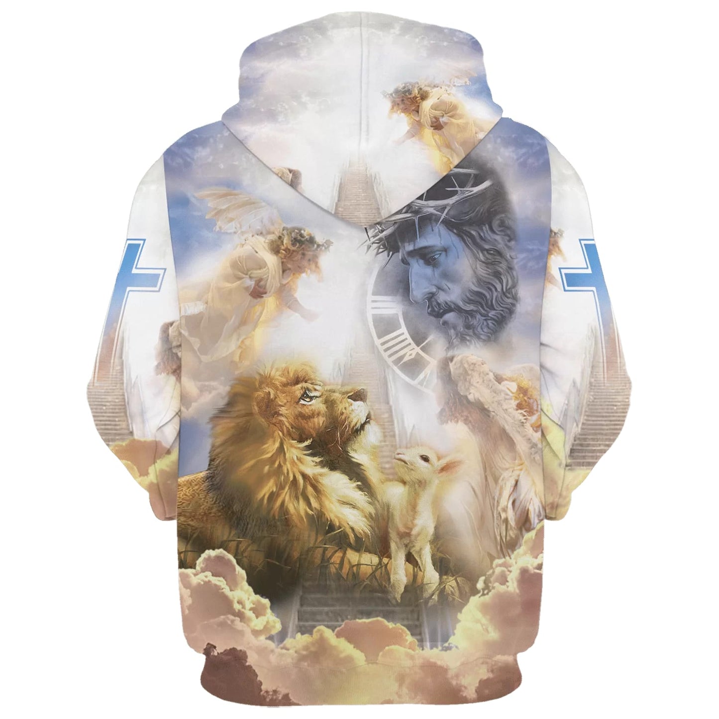 Reaching God's Hand Jesus Is My Savior 3d Hoodies - Jesus Hoodie - Men & Women Christian Hoodie - 3D Printed Hoodie