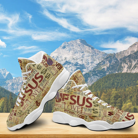 Religious God's Word Jesus Basketball Shoes For Men Women - Christian Shoes - Jesus Shoes - Unisex Basketball Shoes