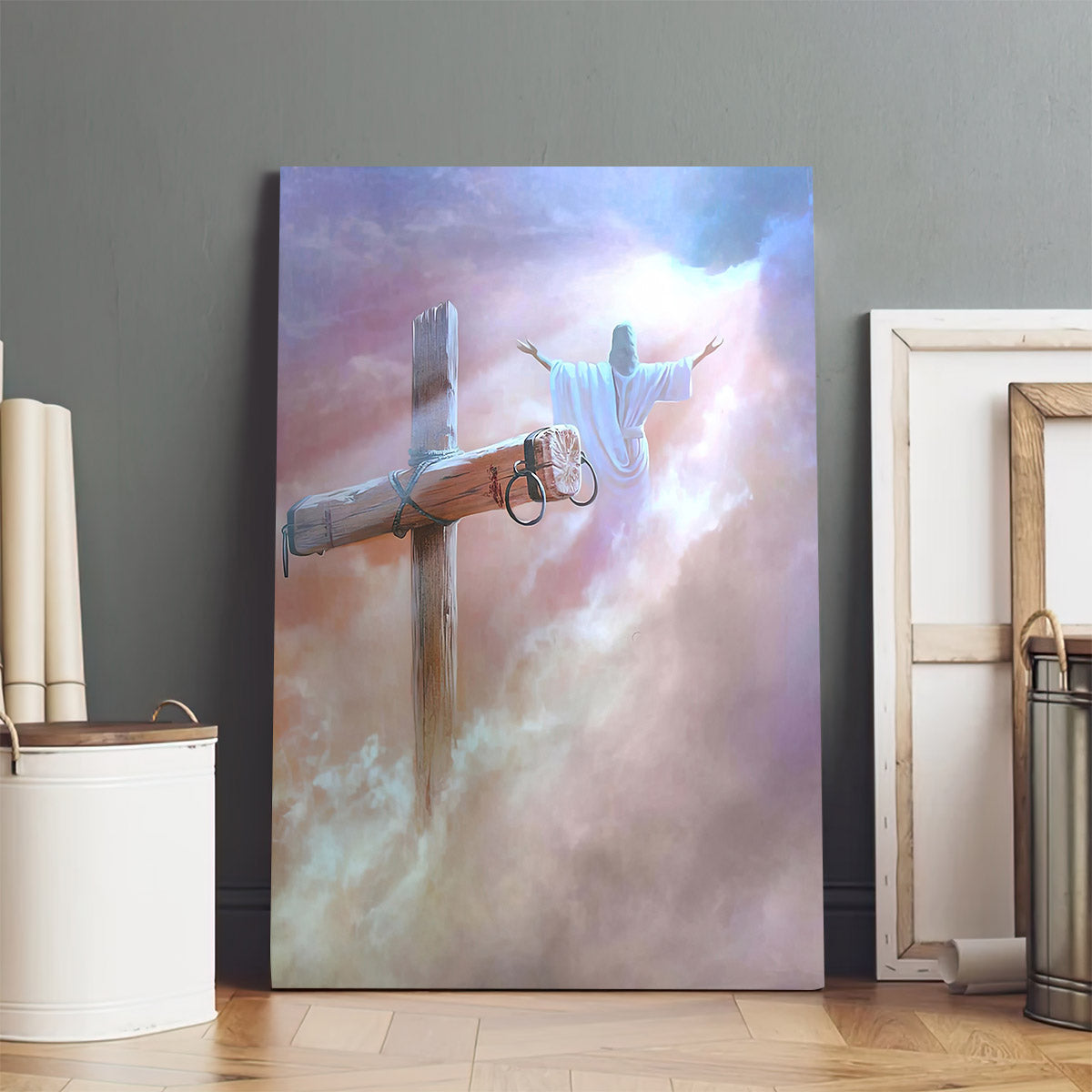 Resurrection Christ Jesus Canvas Pictures - Jesus Painting Canvas - Christian Canvas Wall Art