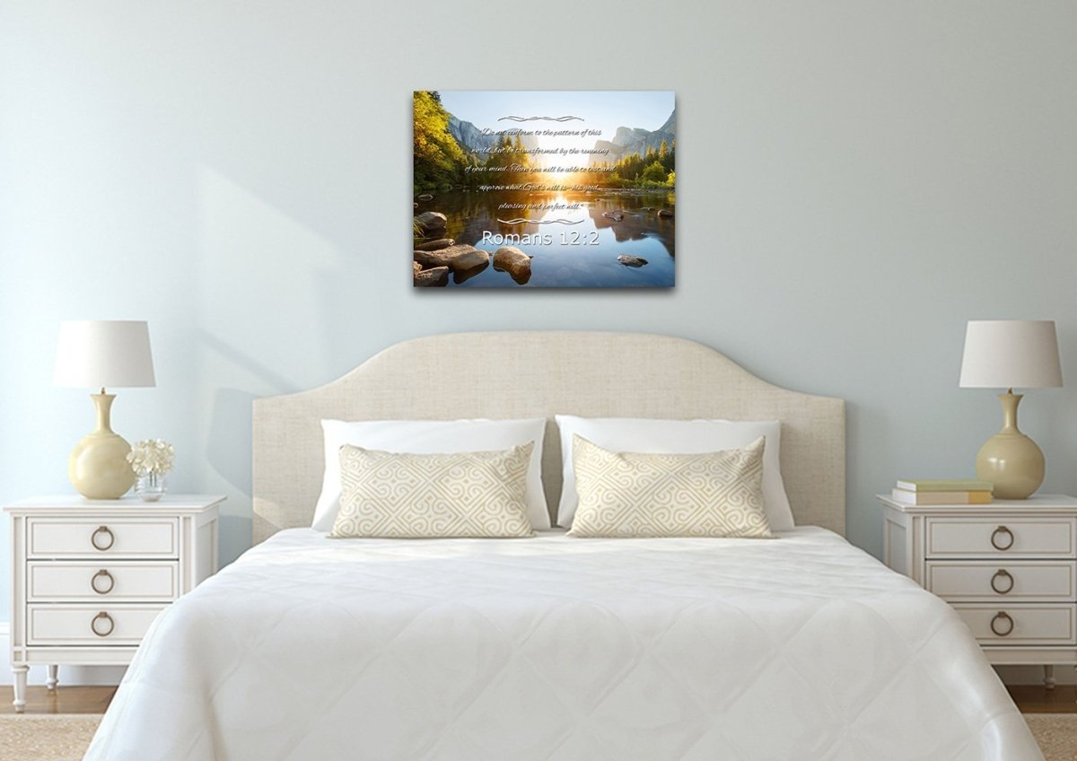 Romans 122 #8 Niv Do Not Conform To The Pattern Bible Verse Wall Art Canvas - Christian Canvas Wall Art