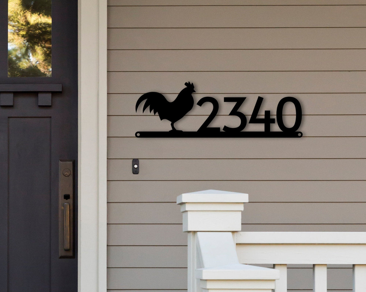 Rooster Address Sign Rooster Metal Sign Metal Farm Sign Rooster Sign Rooster Decor House Number Plaque Address Plaque Metal Signs