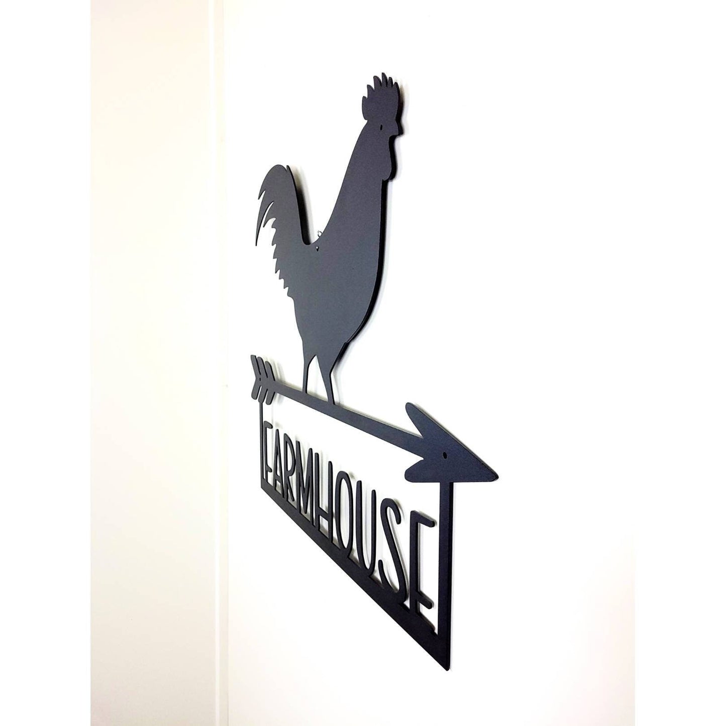 Rooster Metal Wall Art Country Farmhouse Metal Sign Rustic Farmhouse Decoration Chicken Wall Decor Metal Abstract Outdoor Decor