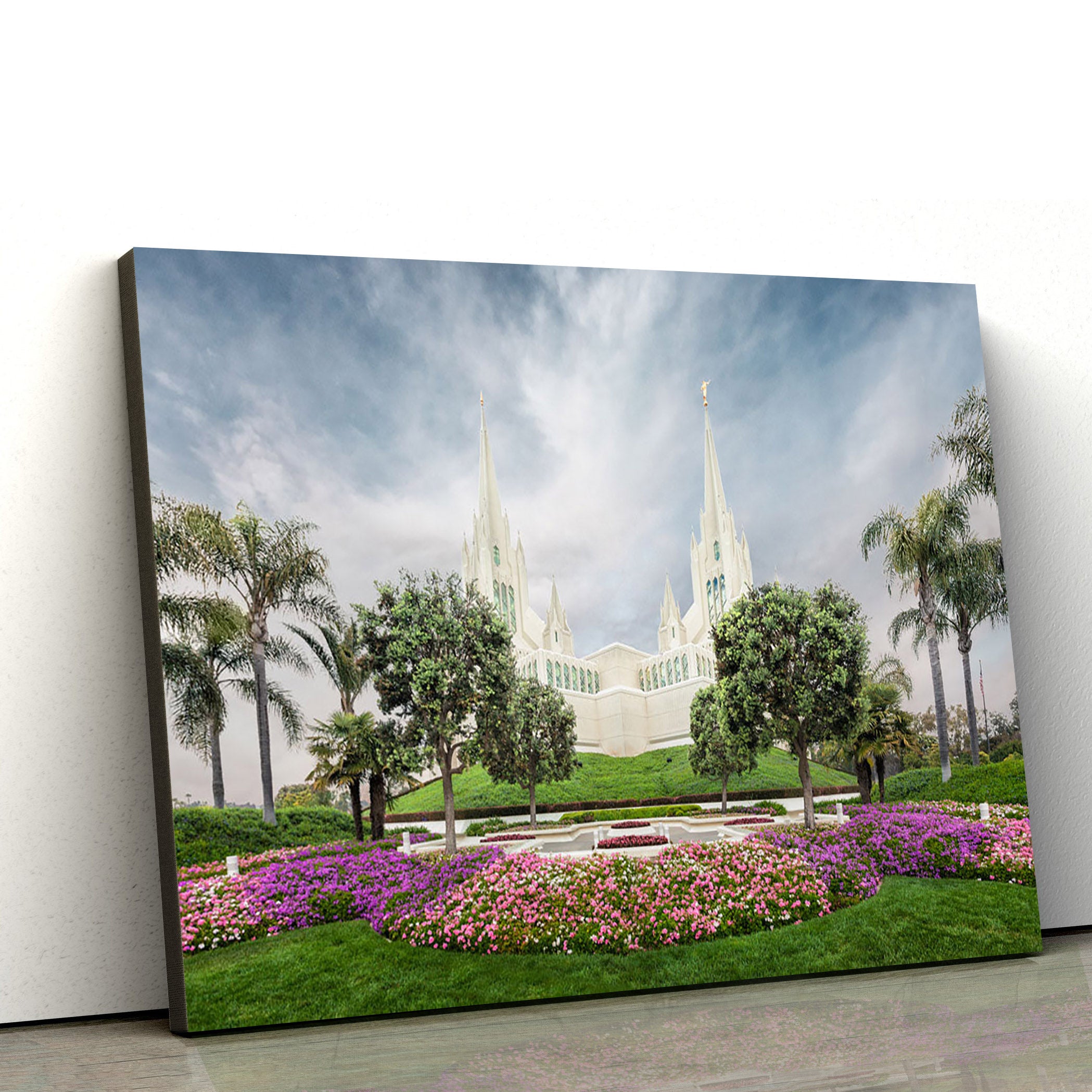 San Diego Temple Chrome Series Canvas Wall Art - Jesus Christ Picture