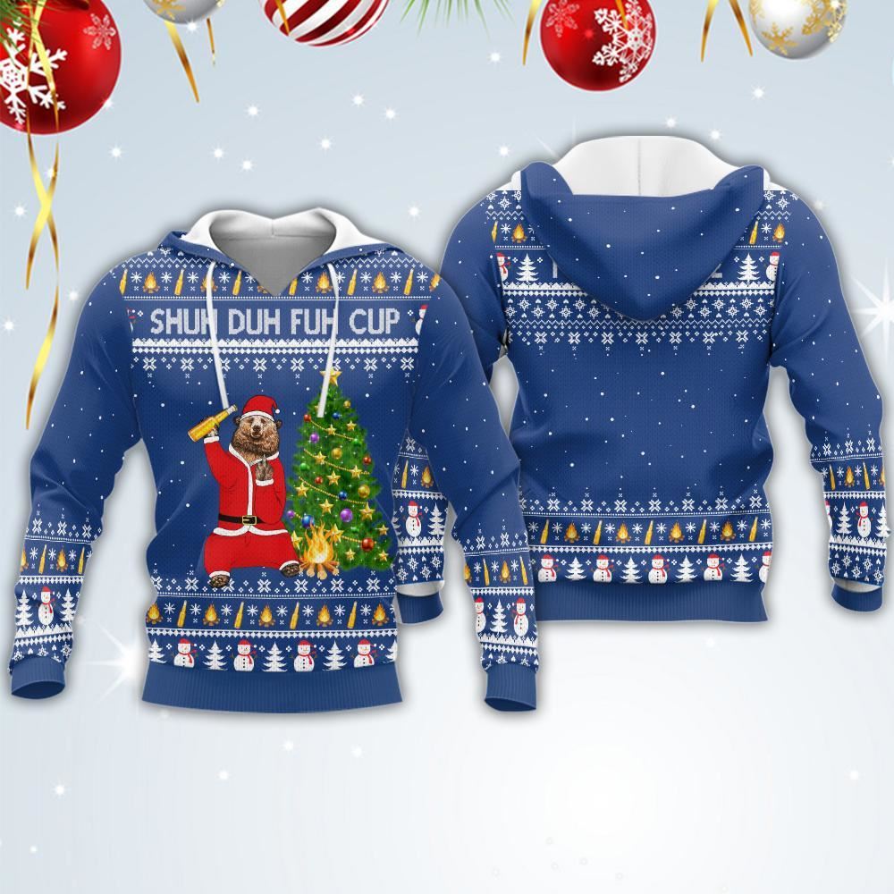 Shuh Duh Fuh Cup Christmas All Over Print 3D Hoodie For Men And Women, Christmas Gift, Warm Winter Clothes, Best Outfit Christmas