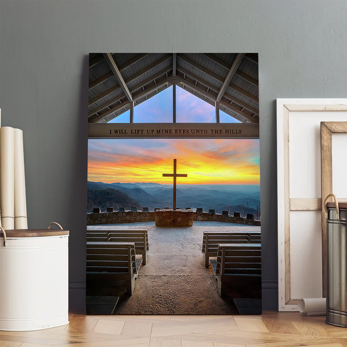 South Carolina Pretty Place Chapel Sunrise Embraced Canvas Wall Art - Jesus Canvas Pictures - Christian Wall Art