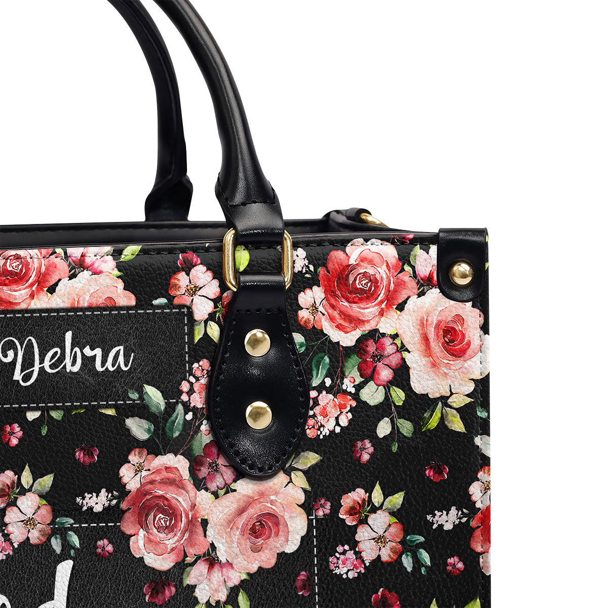 Spiritual Gift For Christian Ladies Psalm 465 God Is Within Her, She Will Not Fall Personalized Leather Handbag With Handle