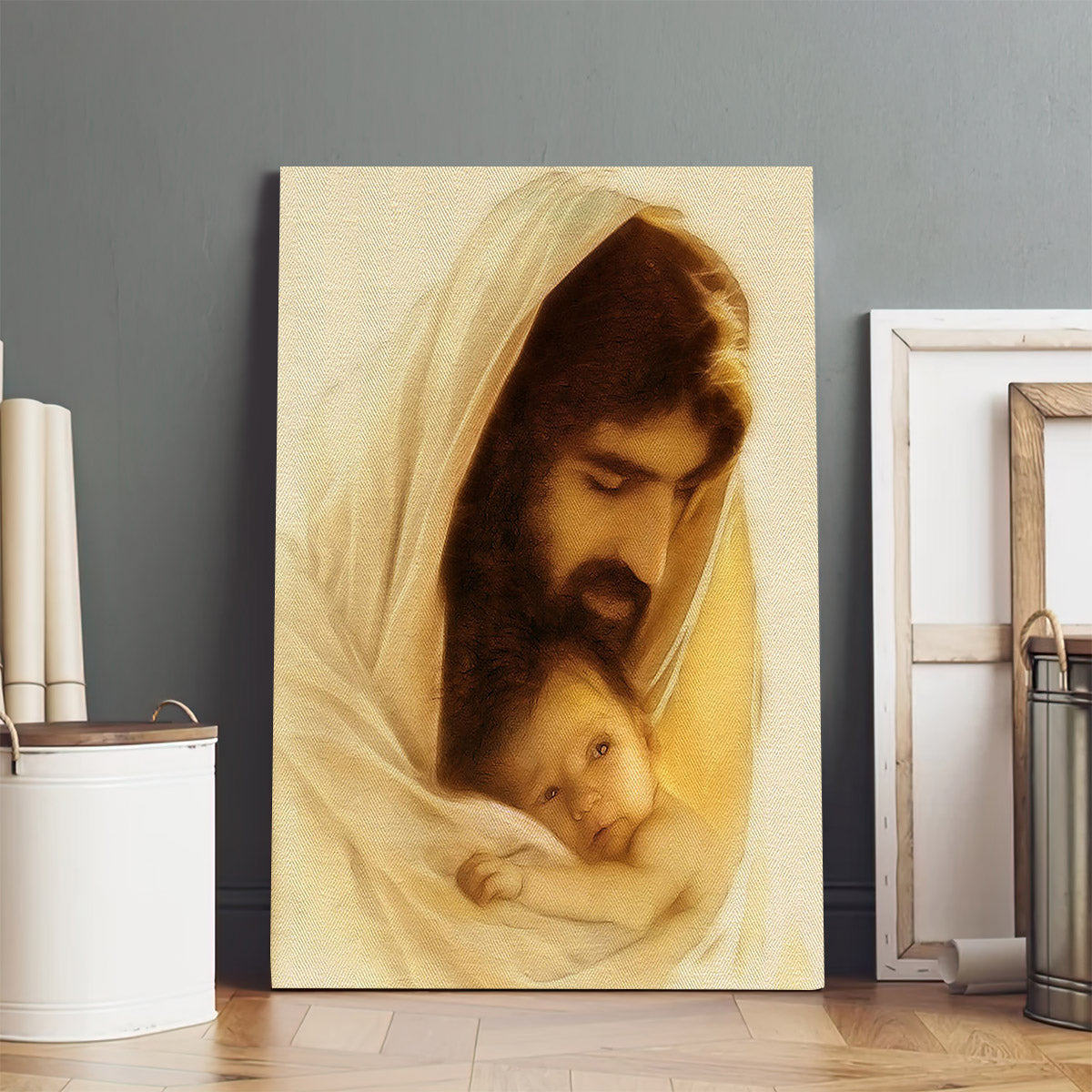 Suffer The Little Children Canvas Wall Art - Jesus Canvas Pictures - Christian Wall Art