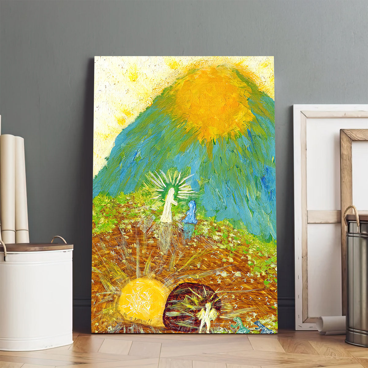 Thank God For Easter Sunday Canvas Wall Art - Easter Canvas Pictures - Christian Canvas Wall Decor