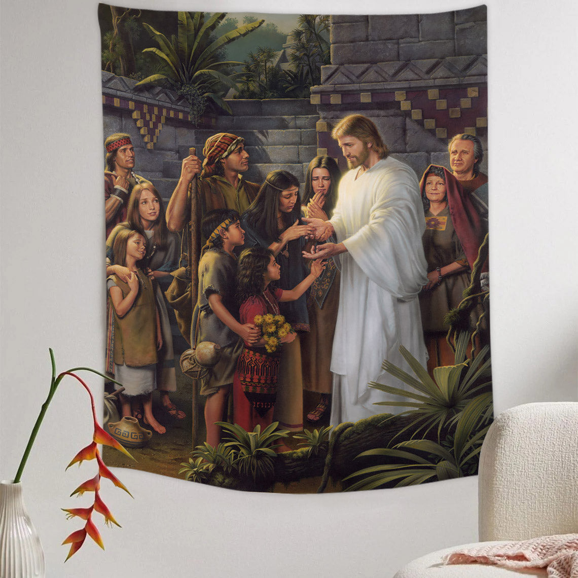 That Ye May Know Tapestry - Jesus Picture - Religious Tapestry - Christian Tapestry Wall Hangings