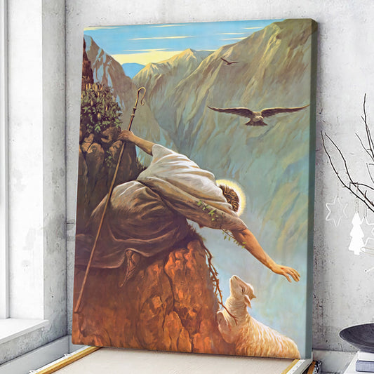 Luke 15:1-7 NIV - The Parable of the Lost Sheep - Jesus Wall Art - Christian Canvas Prints - Faith Canvas - Gift For Christian - Ciaocustom