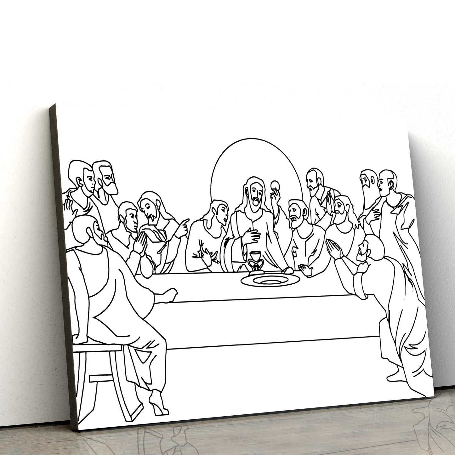 The Last Supper Canvas Wall Art - Christian Wall Posters - Ciaocustom