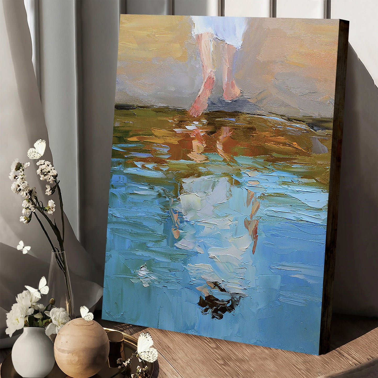 The Baptism Of Jesus The Christ Canvas Pictures - Jesus Baptism Canvas - Christian Wall Art