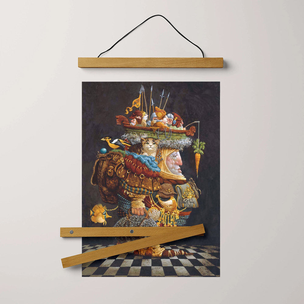 The Burden Of The Responsible Man Hanging Canvas Wall Art - Christan Wall Decor - Religious Canvas