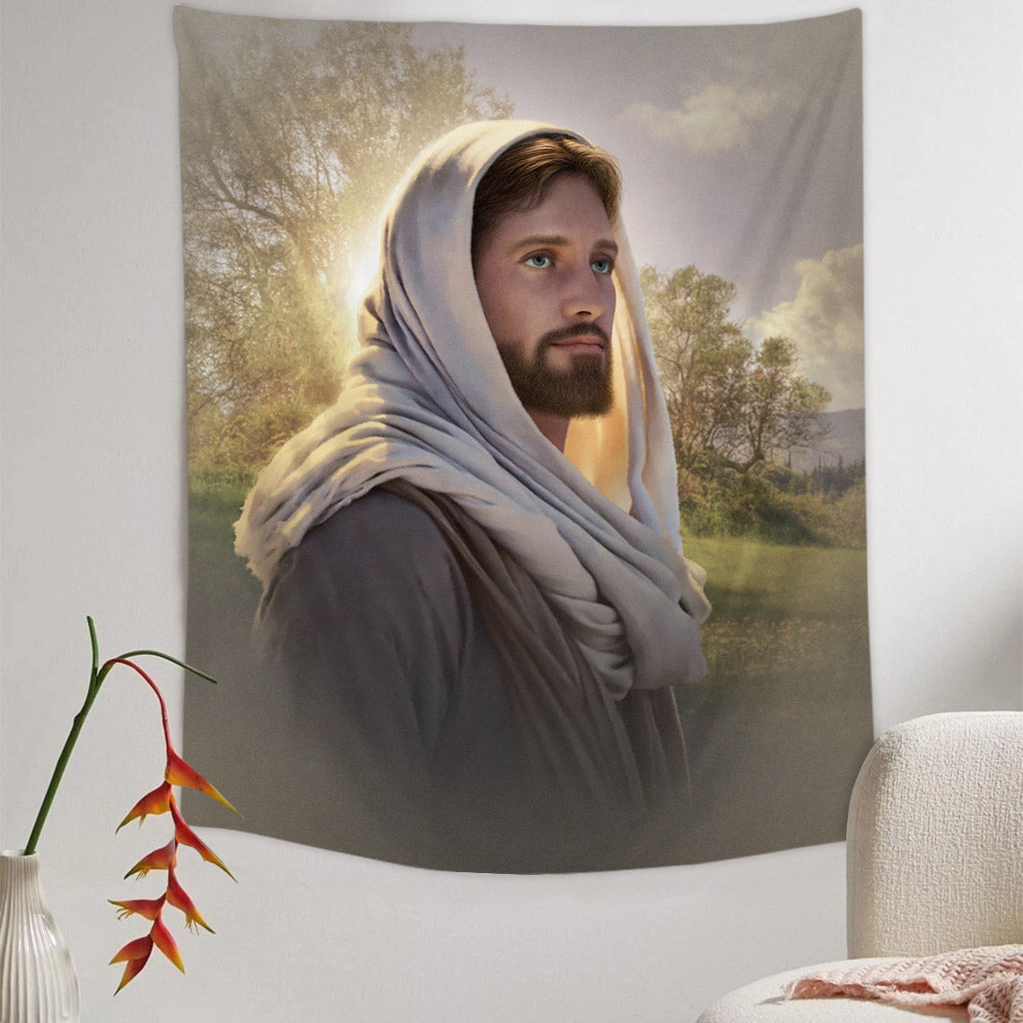 The Dawning of a Brighter Day Tapestry - Jesus Picture - Religious Tapestry - Christian Tapestry Wall Hangings