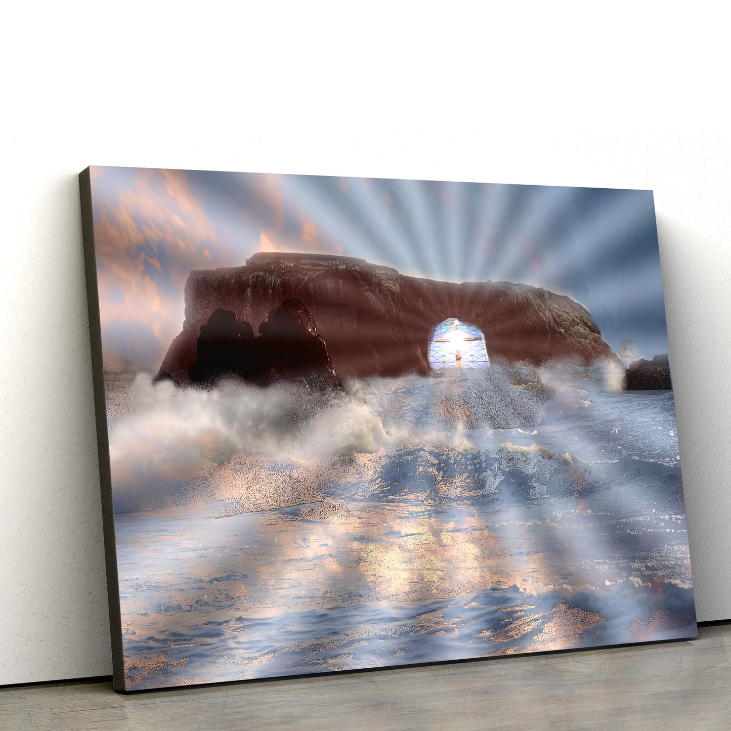 The Empty Tomb He Is Risen Canvas Pictures - Easter Canvas - Christian Canvas Wall Art