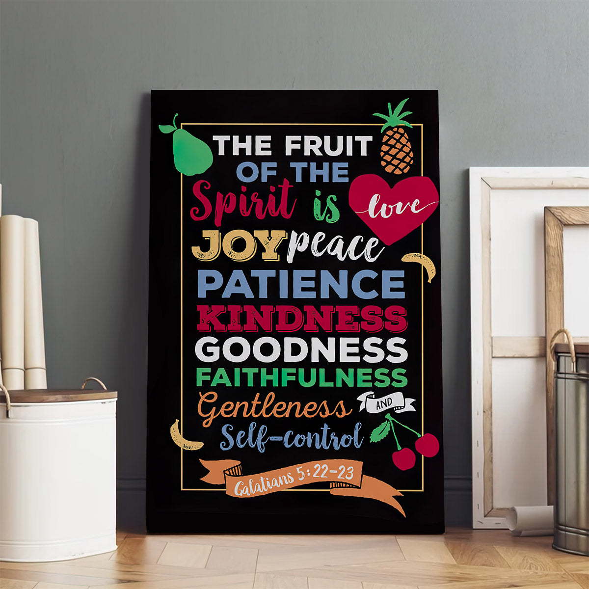 The Fruit Of The Spirit Prints Canvas - Galatians 5 22-23 Wall Decorator #2