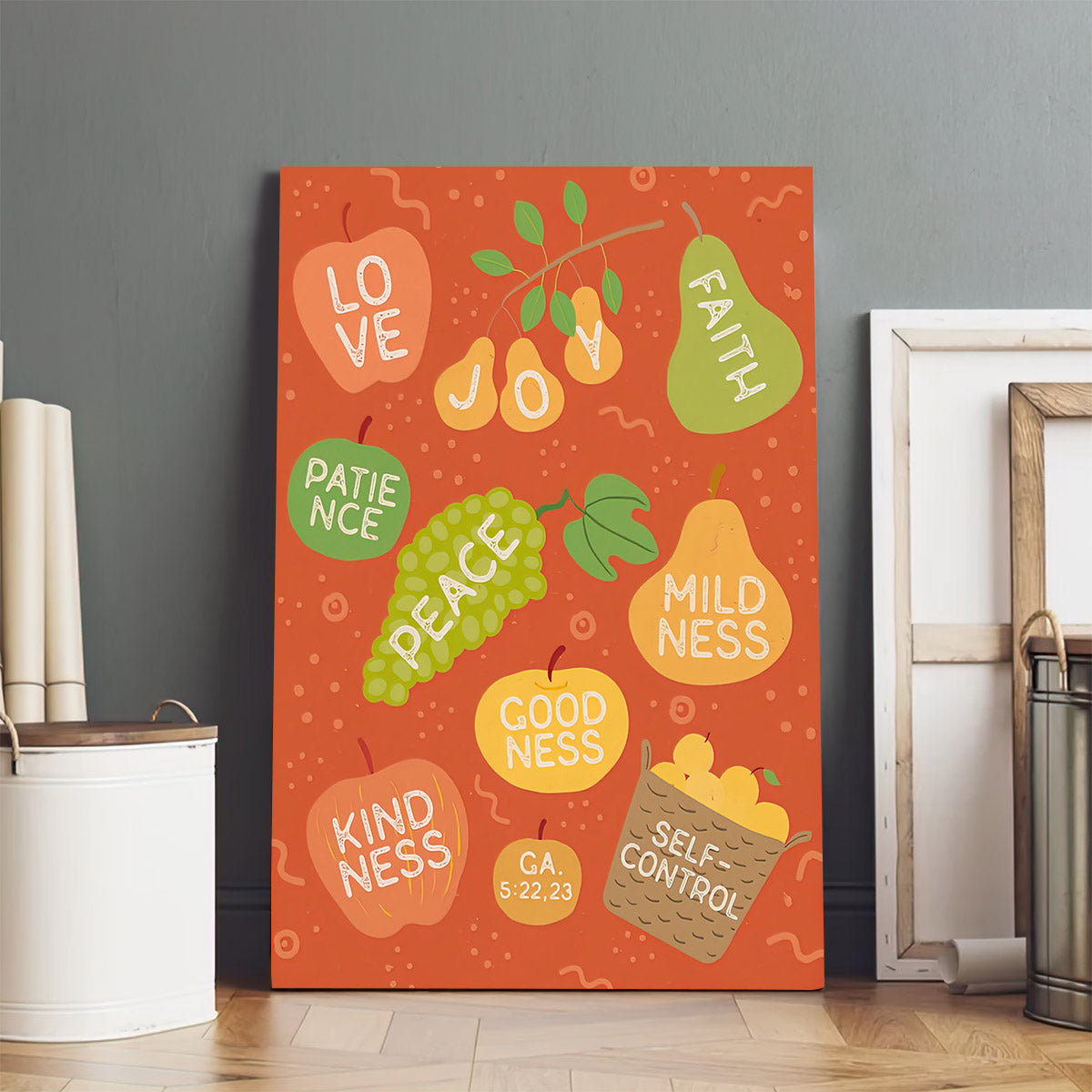 The Fruit Of The Spirit Wall Art Decorator - Galatians 5 22-23 Print Canvas #8