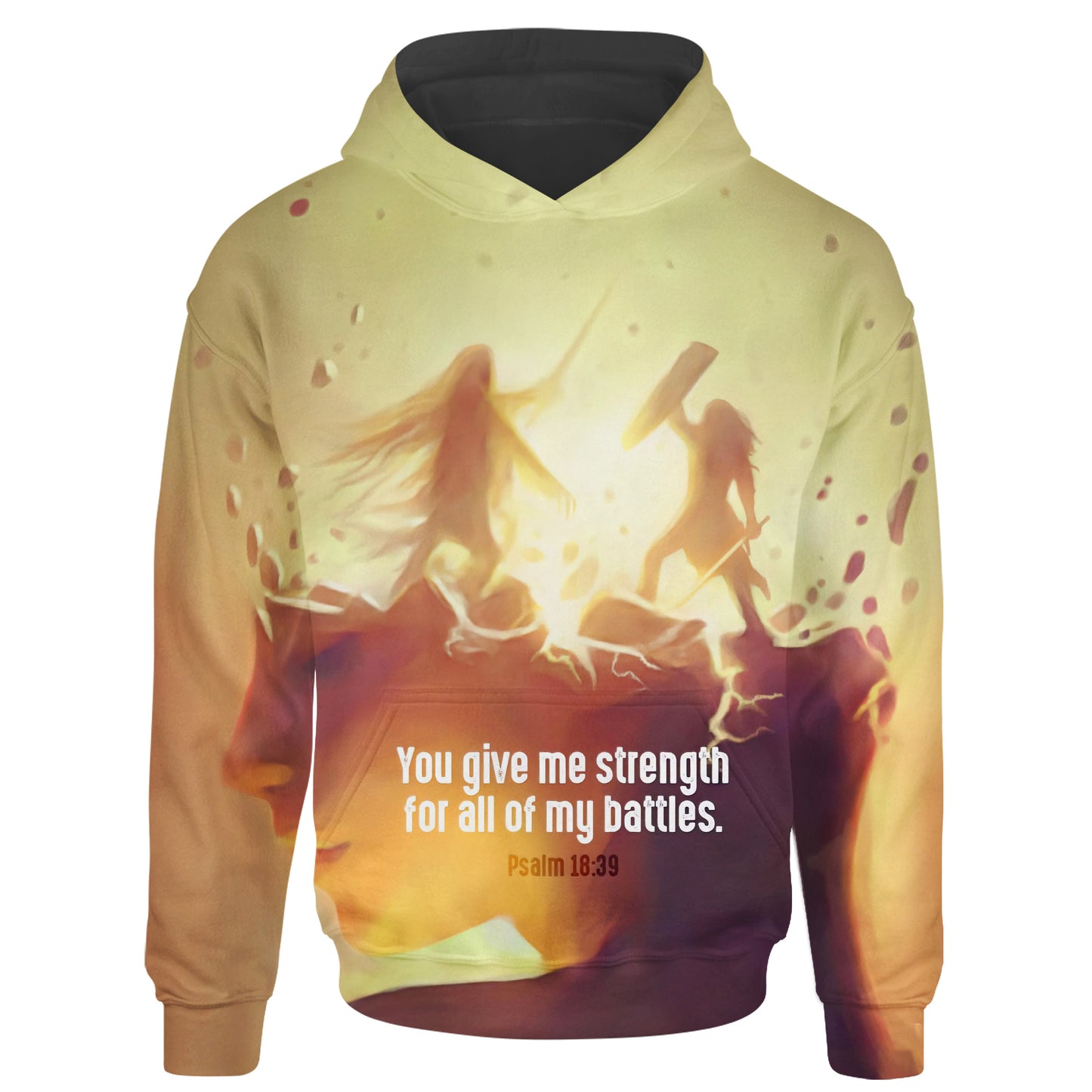 The Inner Battle Psalm 18 39 Christian Jesus 3d Full Print Hoodie - 3d Shirts Gifts - God Gift For Christian