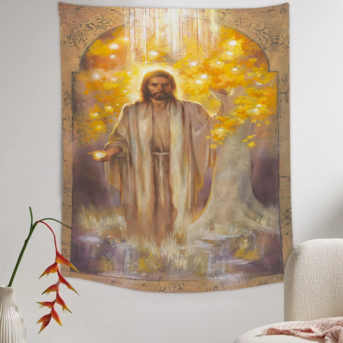 The Invitation Tapestry - Jesus Picture - Religious Tapestry - Christian Tapestry Wall Hangings