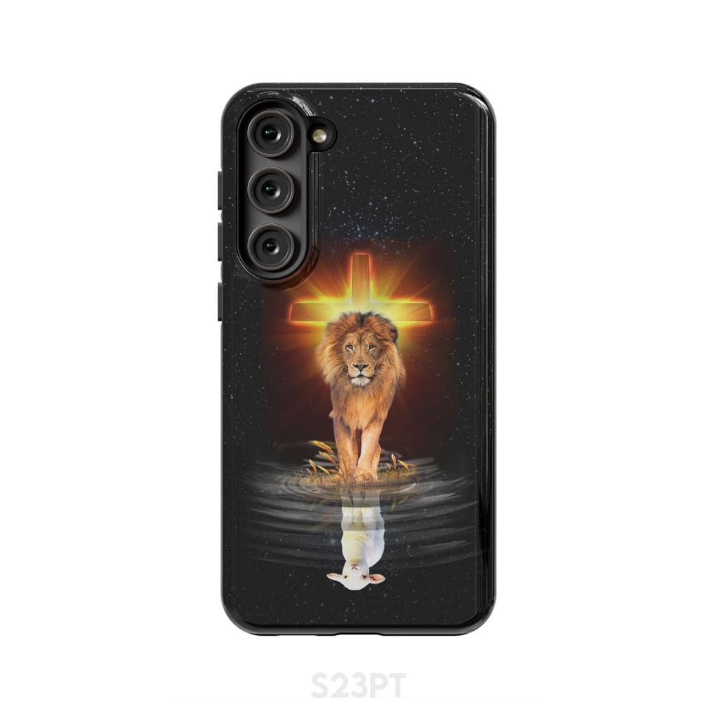 The Lion Of Judah And The Lamb Of God Phone Case - Scripture Phone Cases - Iphone Cases Christian