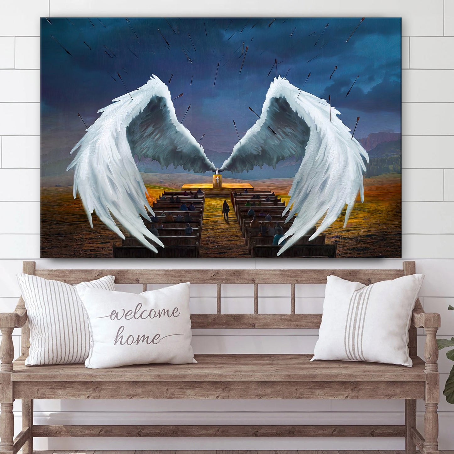 The Pastor Prayer Poster Religious Canvas Painting - Religious Wall Art Canvas