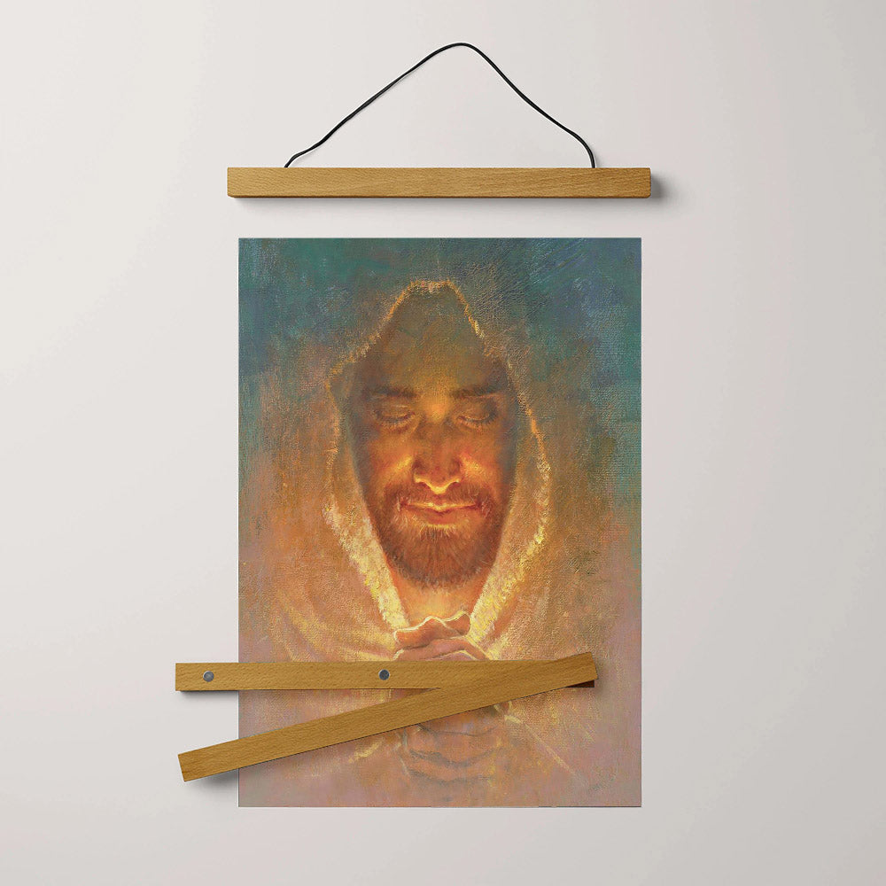 The Peace Of God Hanging Canvas Wall Art - Jesus Picture - Jesus Portrait Canvas - Religious Canvas