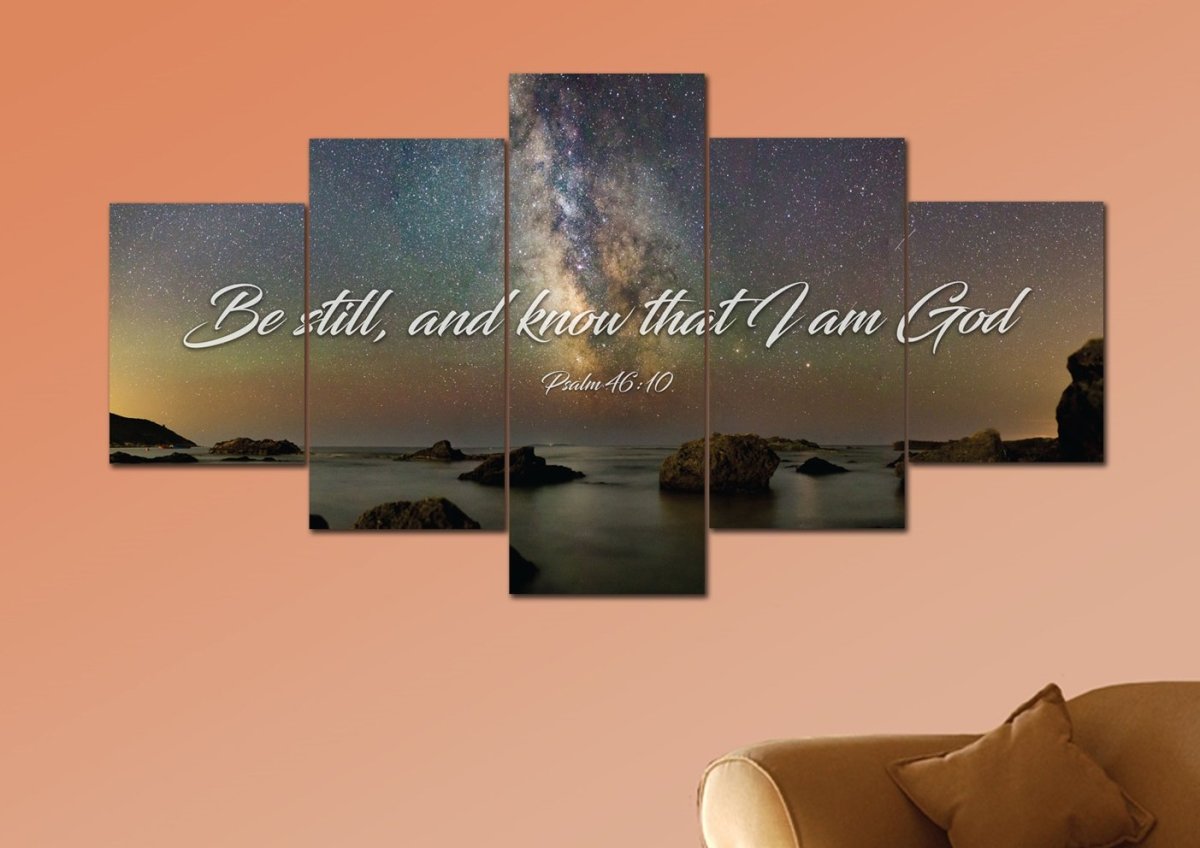 The Universe Be Still Wall Art - Christian Canvas Wall Art