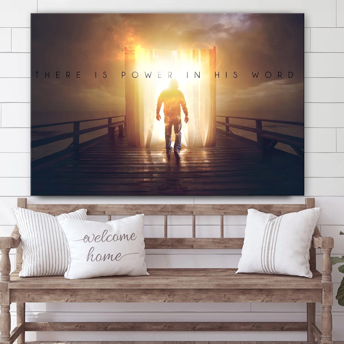 There Is Power In His Word Religious Wall Art Canvas - Wall Decor