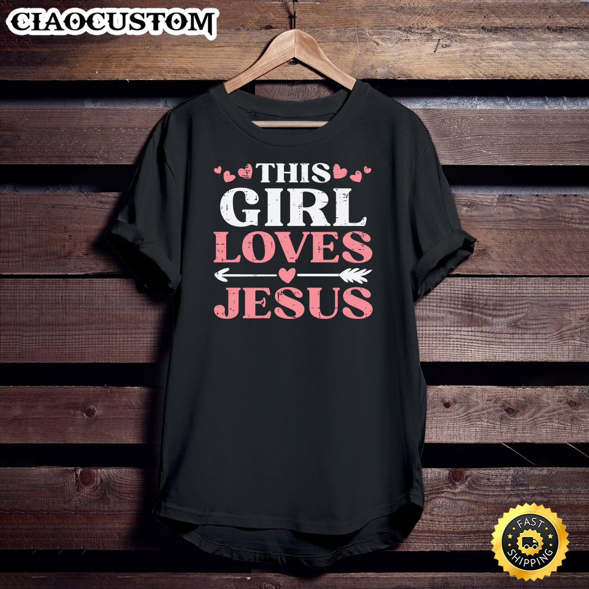 This Girl Loves Jesus Christ God Faith Christian Girls Women Unisex T Shirt - Men Women T-Shirts