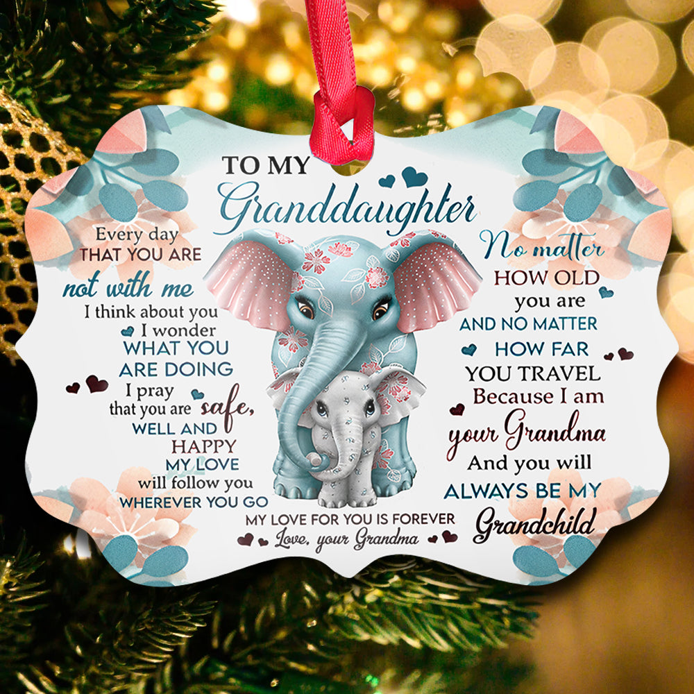 To Granddaughter Ornament - Christmas Ornament - Ciaocustom